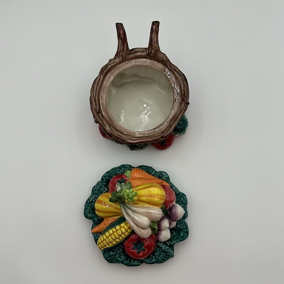 Candy Dish Mixed Vegetables on Wheelbarrow, Fitz and Floyd, 1998 - Picture 5 of 16